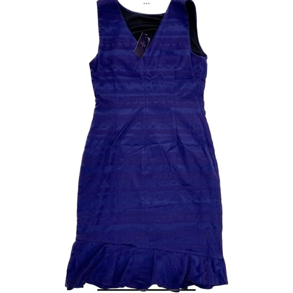NYDJ Layla Blue Jacquard Dress - Picture 5 of 8